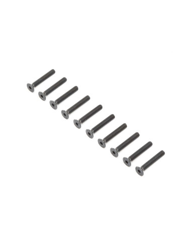 Flat Head Screws  Steel  Black Oxide  M4 x 25mm...