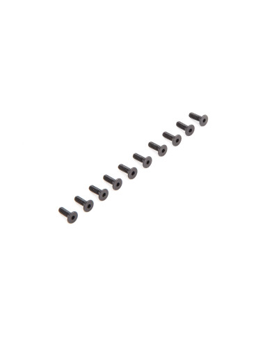 Flat Head Screws M2.5 x 8mm (10)