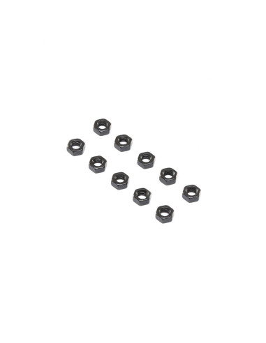 Flat Nut  Steel  M4 (10)