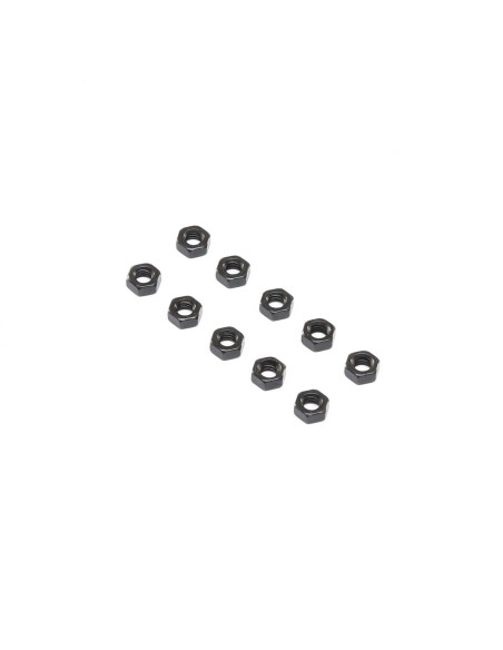 Flat Nut  Steel  M4 (10)