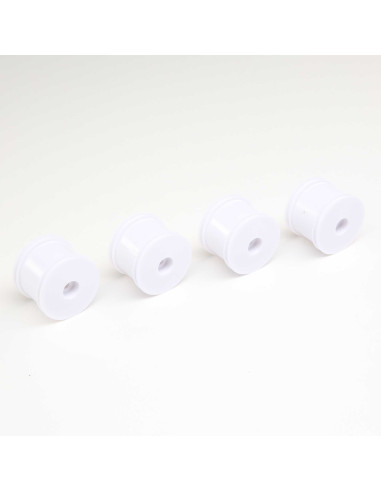 FR-RR Wheel  White (4): Mini-T 2.0