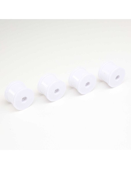 FR-RR Wheel  White (4): Mini-T 2.0