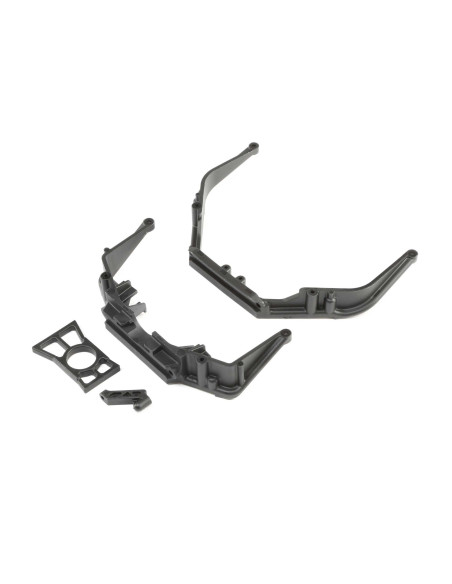 Front-Rear Chassis Brace Set and Diff Retainer Ring: LST 3XL-E