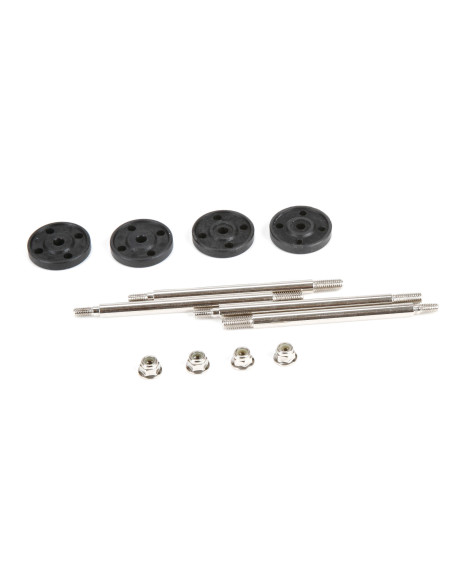 Front-Rear Shock Shaft & Piston Set: MTXL-DBXL-E-DBXL 2.0