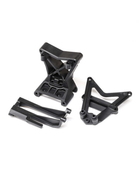 Front Upper Arm-Shock Mount and ESC Mount: RZR Rey