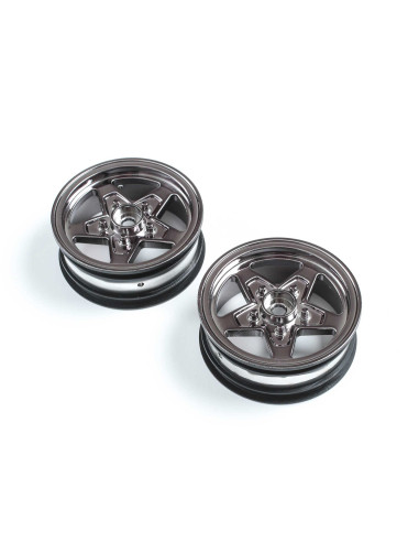 Front Wheel  Black Chrome (2): 22S Drag