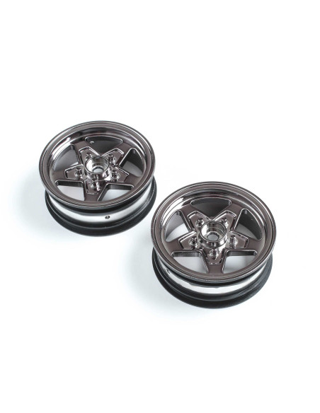 Front Wheel  Black Chrome (2): 22S Drag