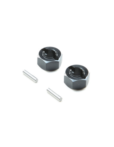 Hex Set Rear Axle  Aluminum: Mini-T 2.0  Mini-B
