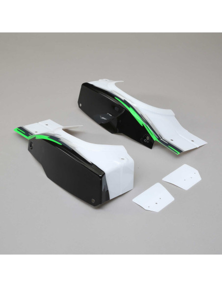 Left and Right Rear Fender Set  Black: Super Baja Rey
