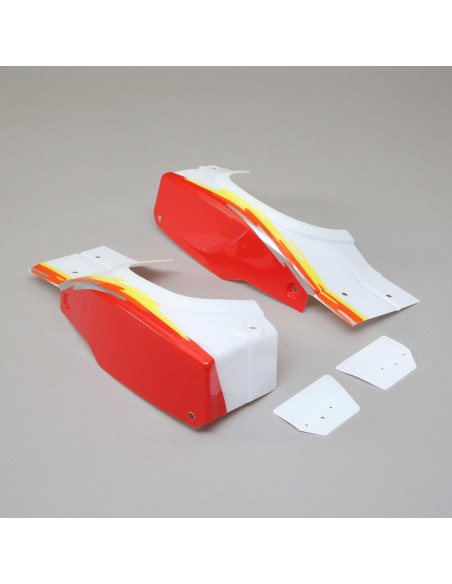 Left and Right Rear Fender Set  Red: Super Baja Rey
