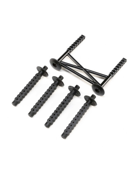 Rear Body Support and Body Posts  Black: LMT