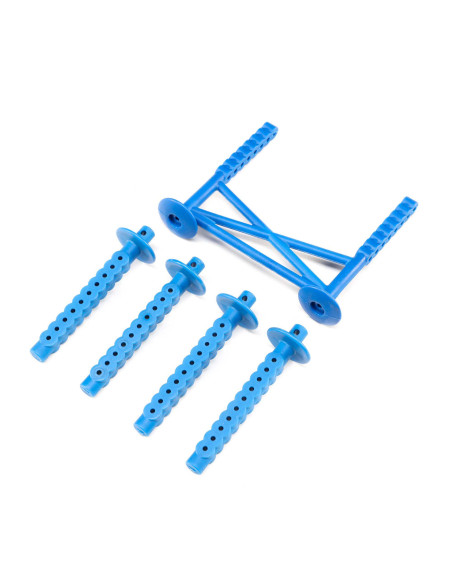 Rear Body Support and Body Posts  Blue: LMT