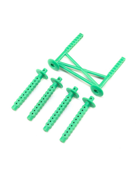 Rear Body Support and Body Posts  Green: LMT