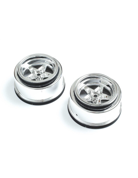 Rear Wheel  Chrome (2): 22S Drag