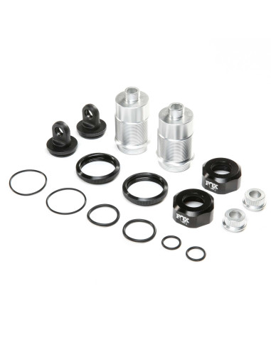 Shock Body Set  Silver with Fox Caps (2):...