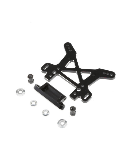 Shock Tower  Front  Black  Aluminum: DBXL  MTXL