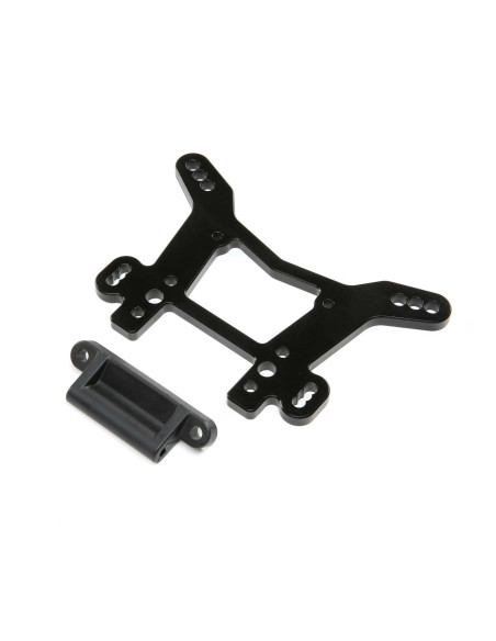 Shock Tower Rear  Aluminum Black: DBXL-E-DBXL 2.0