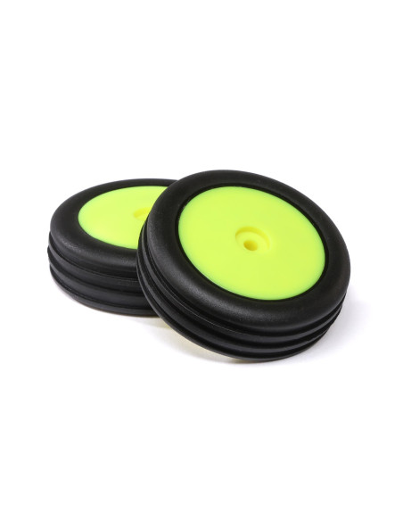 Wide Body Rib  Front  Mounted Tires  Yellow (2): Mini B