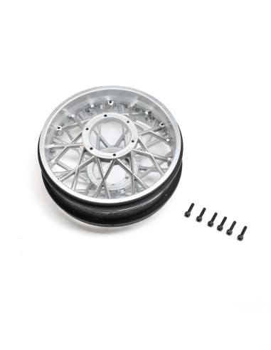 Rear Wheel Set  Satin Chrome: PM-SM