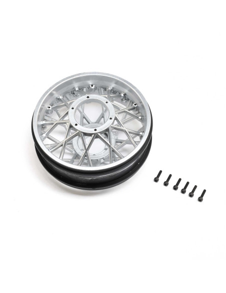 Rear Wheel Set  Satin Chrome: PM-SM