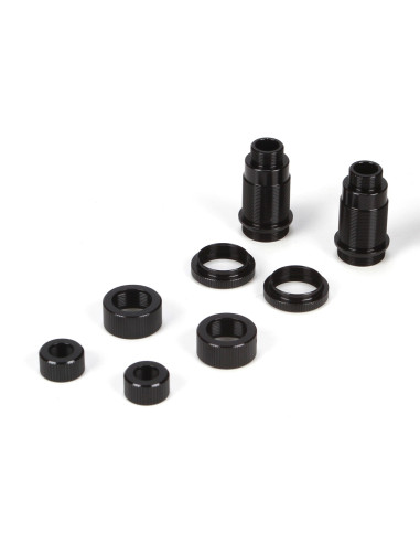 Front Shock Body Set  Aluminum  Black: Mini 8IGHT