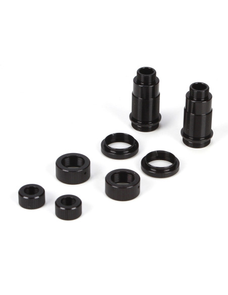 Rear Shock Body Set  Aluminum  Black: Mini 8IGHT