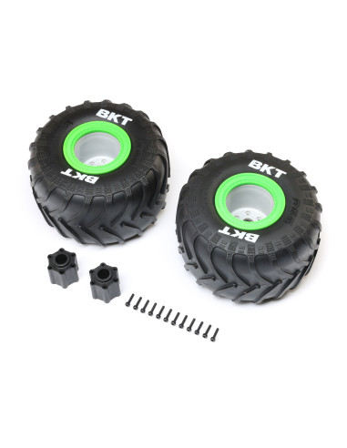 BKT 2.6" Monster Truck Tire  Med  Premount...