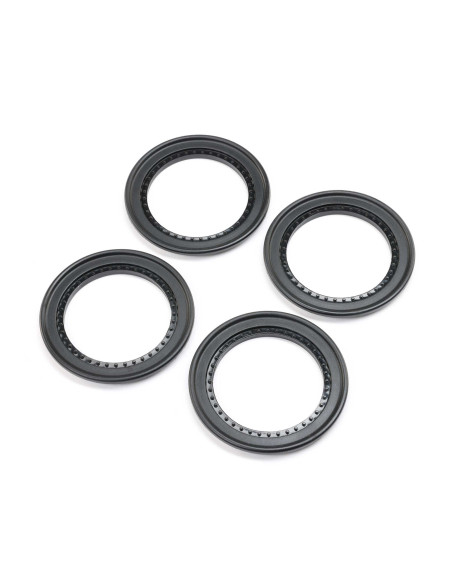 Snap-in Beadlock Rings  Black (4): LMT 2.0