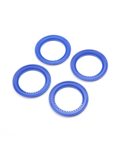 Snap-in Beadlock Rings  Blue (4): LMT 2.0
