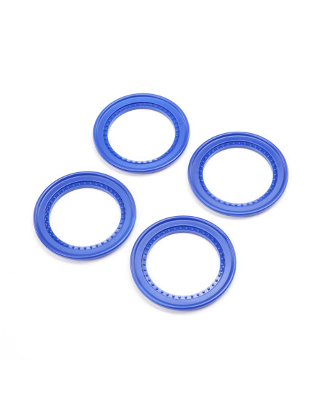 Snap-in Beadlock Rings  Blue (4): LMT 2.0