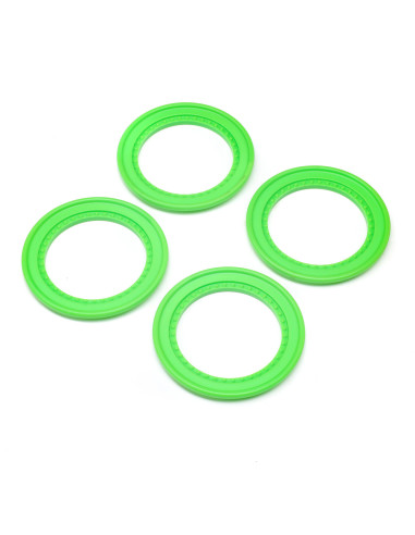 Snap-in Beadlock Rings  Green (4): LMT 2.0