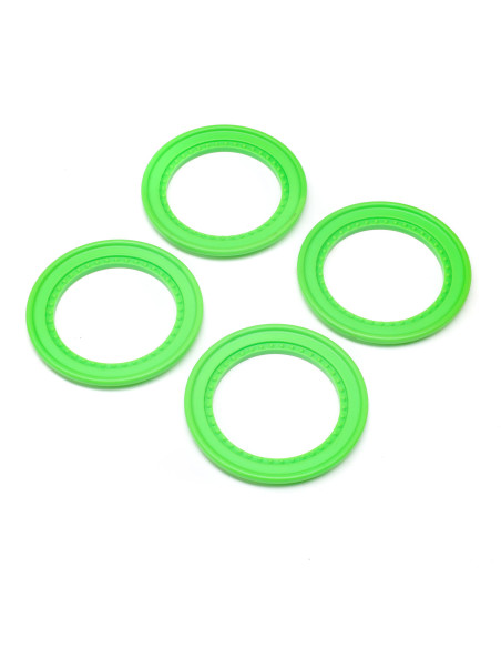 Snap-in Beadlock Rings  Green (4): LMT 2.0