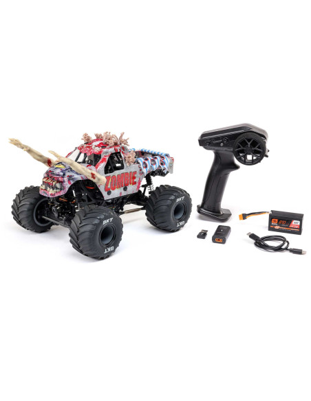 1-18 Mini LMT Zombie 2S 4X4 RTR Brushed Monster Truck (Battery & Charger Included)  Red