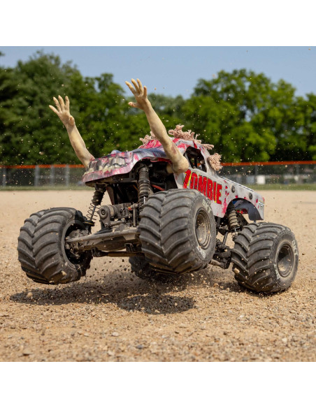 1-18 Mini LMT Zombie 2S 4X4 RTR Brushed Monster Truck (Battery & Charger Included)  Red