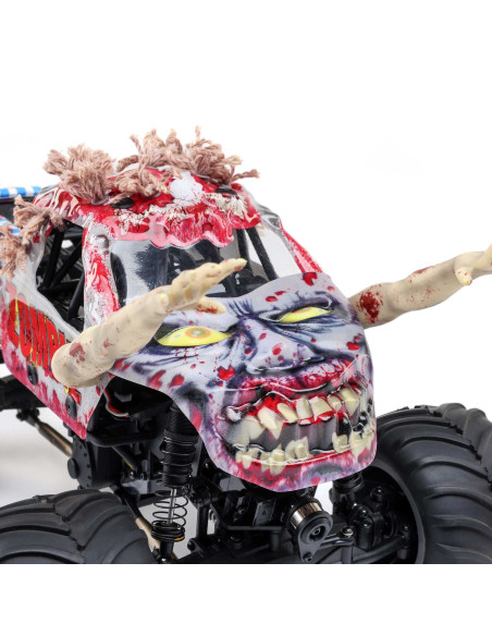 1-18 Mini LMT Zombie 2S 4X4 RTR Brushed Monster Truck (Battery & Charger Included)  Red