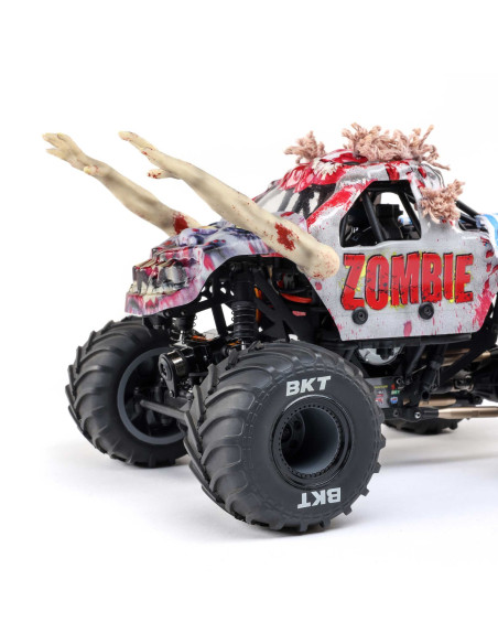 1-18 Mini LMT Zombie 2S 4X4 RTR Brushed Monster Truck (Battery & Charger Included)  Red