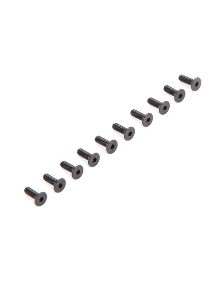 Flat Head Screws M2.5 x 8mm (10)