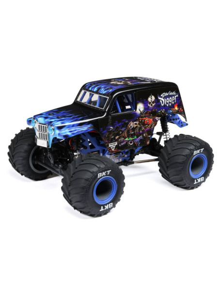 1-18 Mini LMT Son Uva Digger 2S 4X4 RTR Brushed Monster Truck (Battery & Charger Included)  Blue