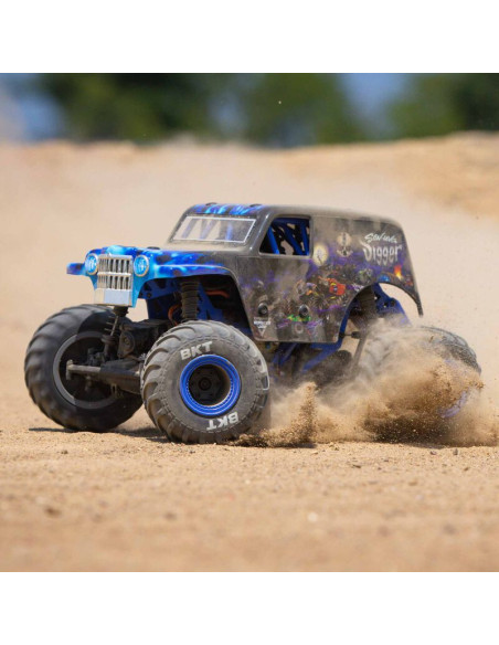 1-18 Mini LMT Son Uva Digger 2S 4X4 RTR Brushed Monster Truck (Battery & Charger Included)  Blue