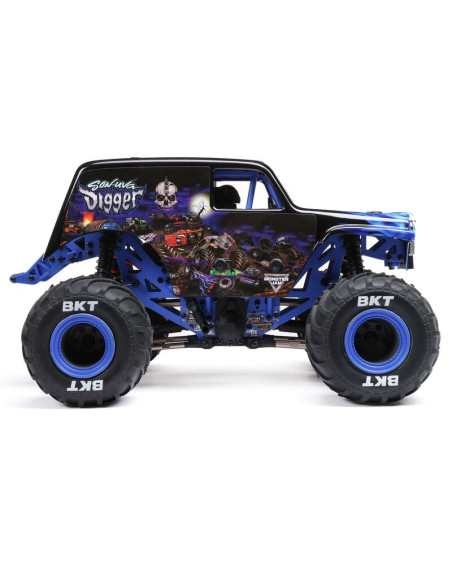 1-18 Mini LMT Son Uva Digger 2S 4X4 RTR Brushed Monster Truck (Battery & Charger Included)  Blue
