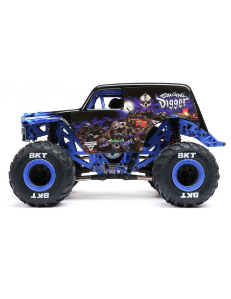 1-18 Mini LMT Son Uva Digger 2S 4X4 RTR Brushed Monster Truck (Battery & Charger Included)  Blue