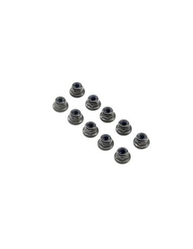 M3 Flanged Lock Nuts (10)