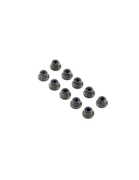 M3 Flanged Lock Nuts (10)