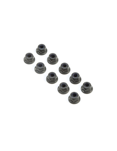 M4 Flanged Lock Nuts (10)