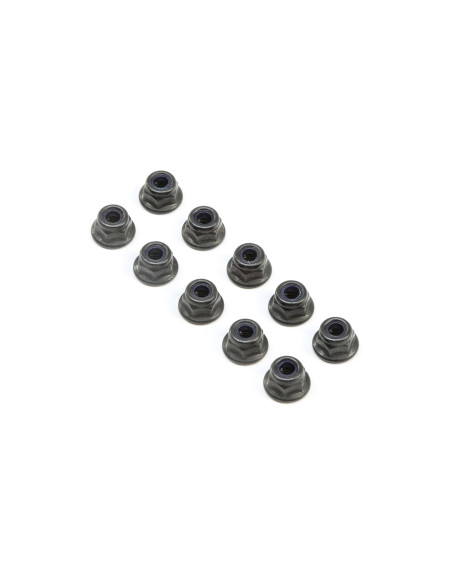 M4 Flanged Lock Nuts (10)