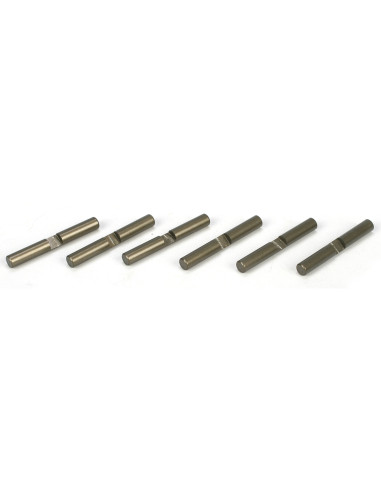 Diff Shaft Set  Alum (6): 8B  8T 2.0
