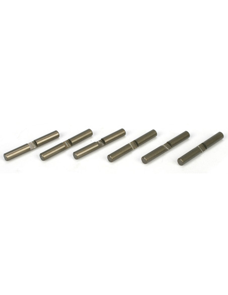 Diff Shaft Set  Alum (6): 8B  8T 2.0