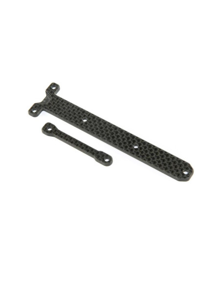 Carbon chassis brace support set: 22x-4