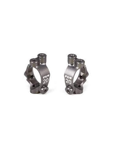 Castor block set  20 degrees  aluminum: 22-4
