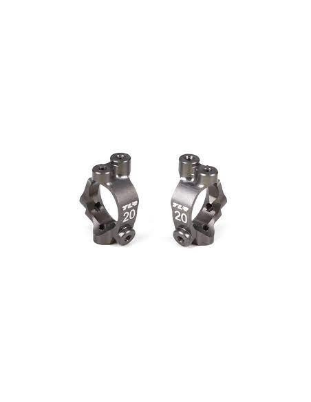 Castor block set  20 degrees  aluminum: 22-4